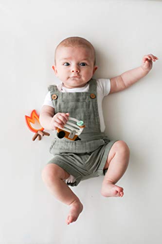 Lucy Darling Baby Teething Toys - Little Camper Silicone Baby Chew Toy For 0-6 And 0-12 Months - BPA Free Teethers For Babies - Soothe Babies Gums - 2 In 1 Pacifier And Teether - Image 2
