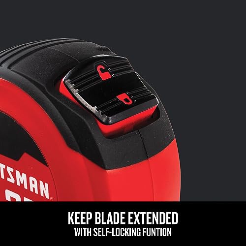 CRAFTSMAN Tape Measure, 25 ft, Retraction Control and Self-Lock, Rubber Grip (CMHT37225) - Image 7