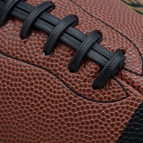 XEDGE Composite Leather Indoor/Outdoor Footballs for Training and Recreational Play Size 7(Youth) - Image 3